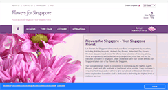 Desktop Screenshot of flowers4singapore.com