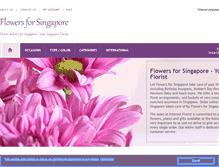 Tablet Screenshot of flowers4singapore.com